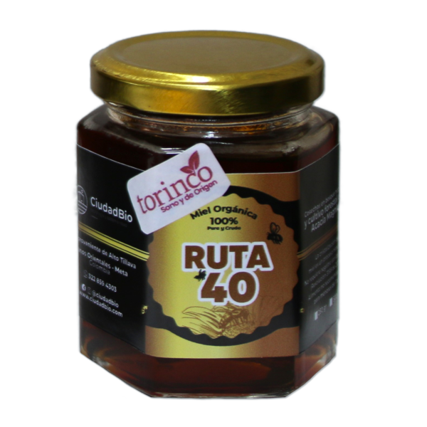 Ruta 40, miel de abejas 100% pura y cruda, contenido 250 gr